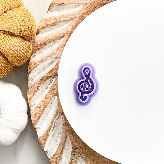 Treble Clef Clay Cutter - August Launch