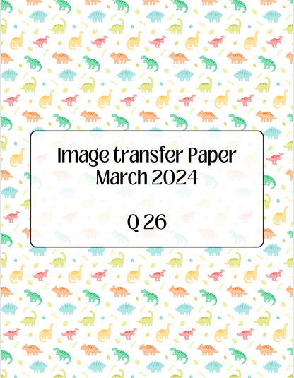 ITS-142 - IMAGE TRANSFER PAPER (Q26)