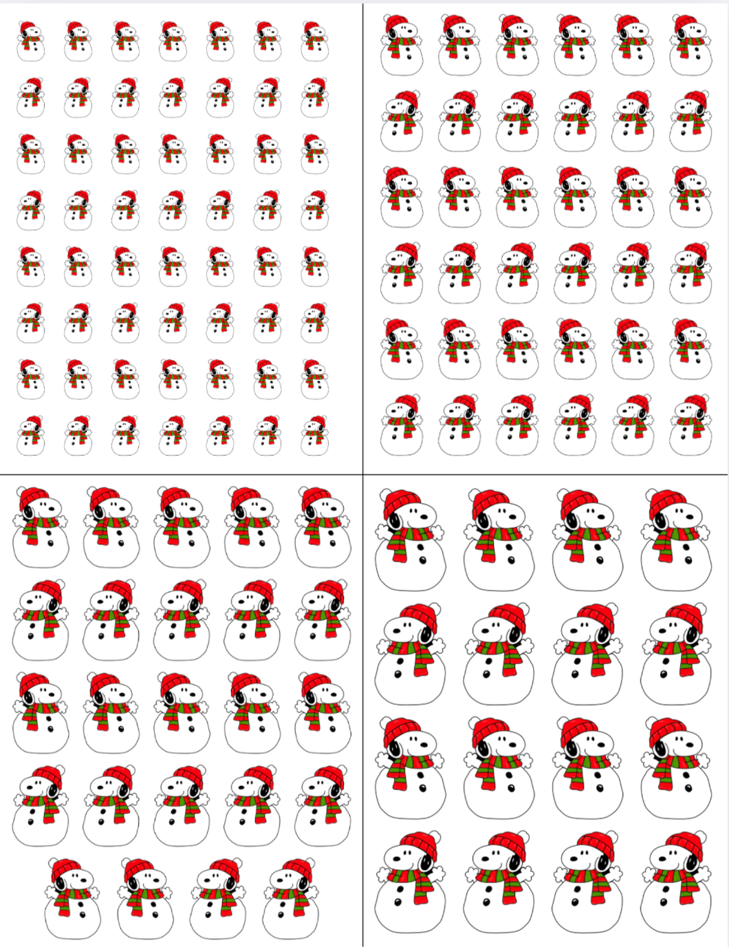 Snoopy Snowman Outline Cutter and Matching Image Transfer Paper - September 2025 Launch