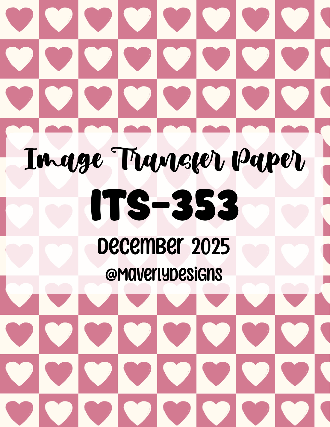 ITS-353 - Transfer Paper - December 2025 Launch