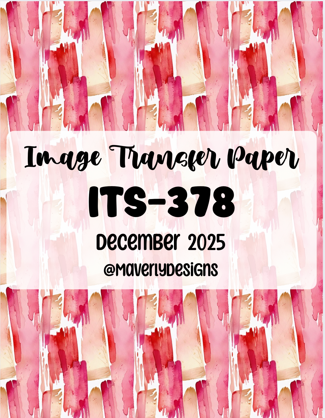 ITS-378 - Transfer Paper - December 2025 Launch