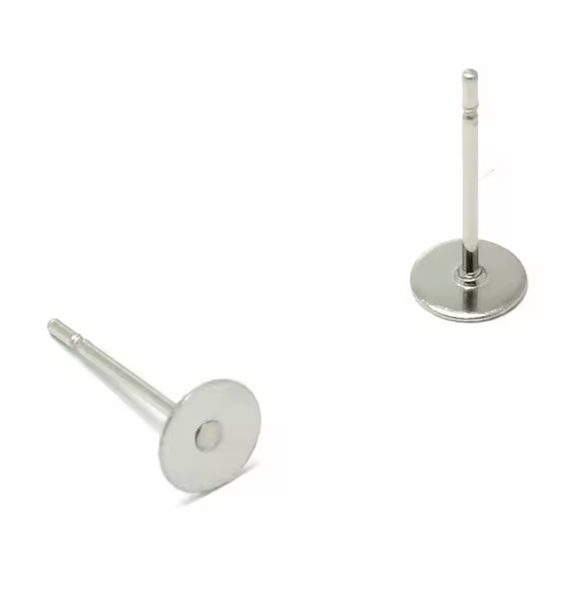 Titanium Flat Back Posts - 100pcs