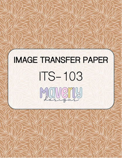 ITS-103 - IMAGE TRANSFER PAPER (O20)