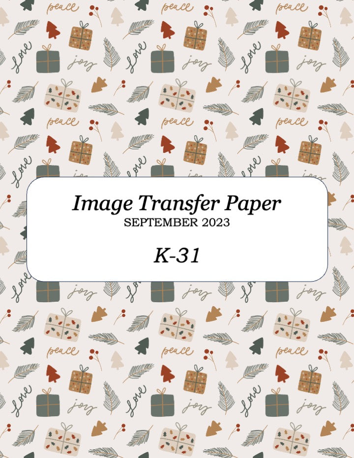 K 31 Transfer Paper - September 2023
