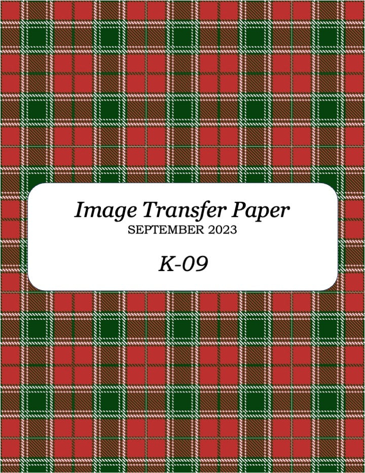 K 09 Transfer Paper - September 2023