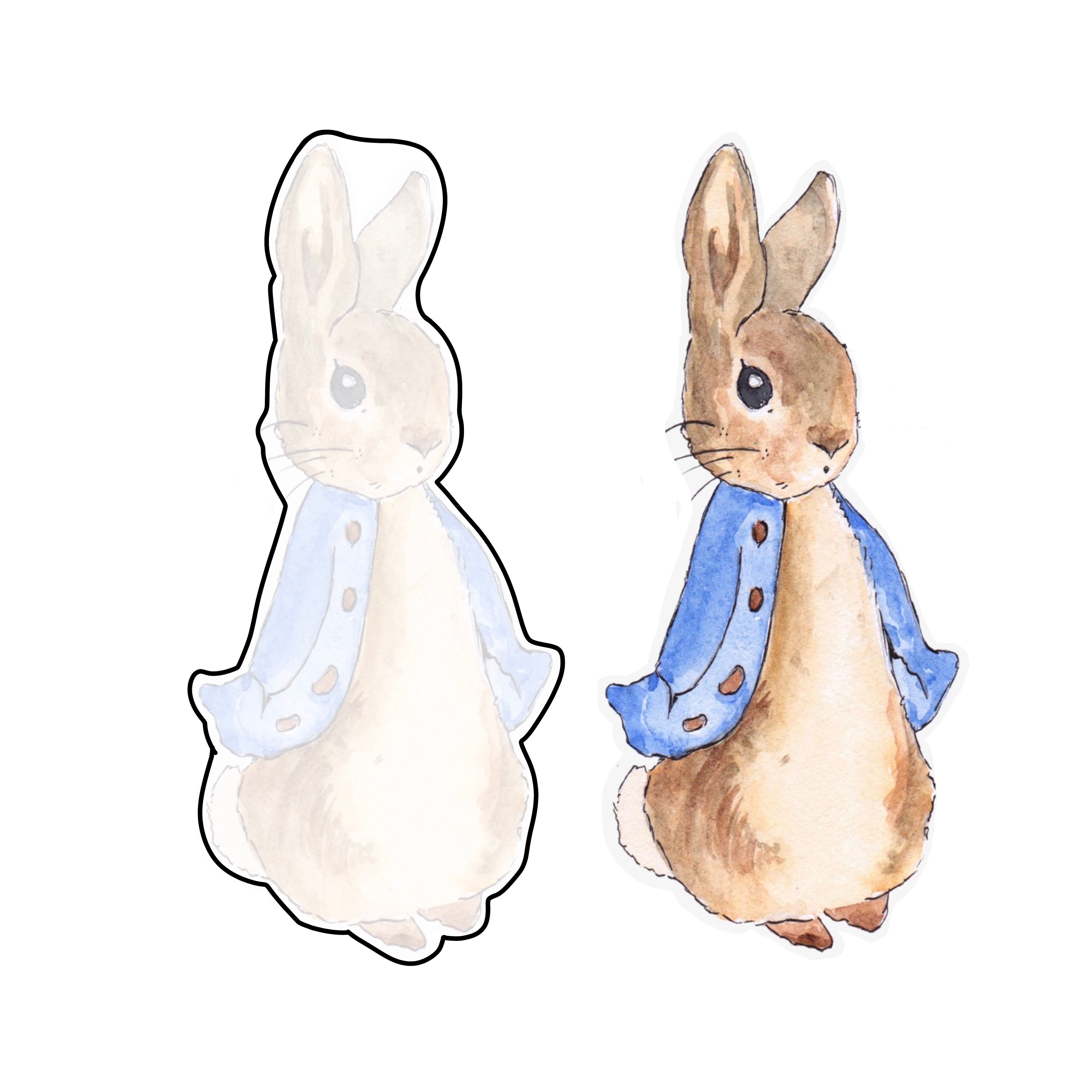 Peter Rabbit #2 Outline Clay Cutter and Matching Transfer Paper - Janu ...