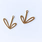 Plant Stem Leaf Charm - 10 PIECES