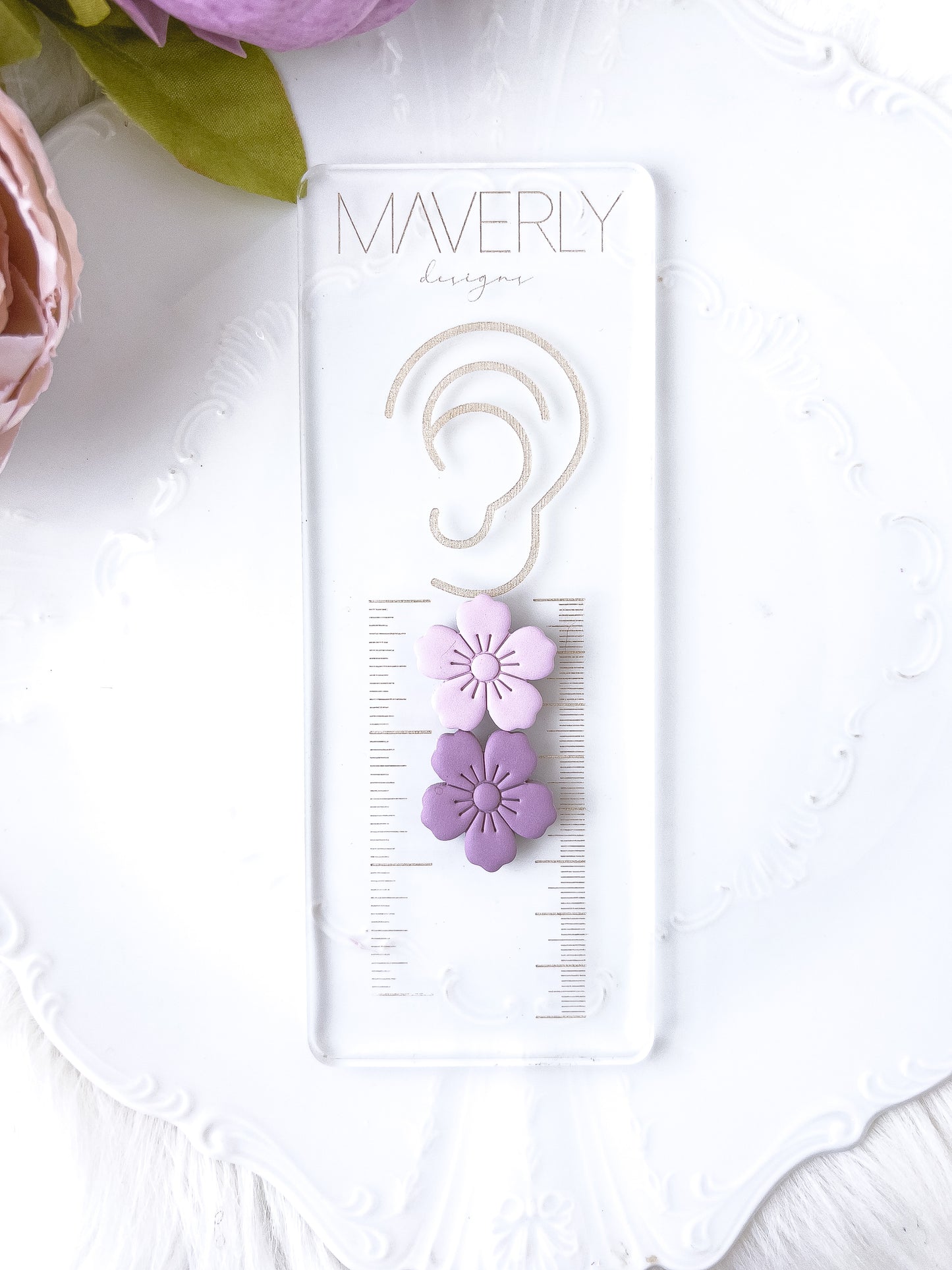 Flower and Leaf Dangle Set - February Launch