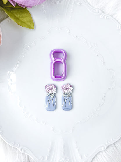 Mason Jar Imprint Cutter with Floral Support - February Launch