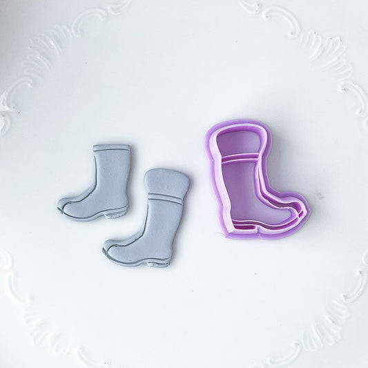 Rain Boot Imprint Cutter with Floral Support- February Launch