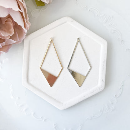 Diamond Slice Bezel Charm (10 PIECES) - February Launch