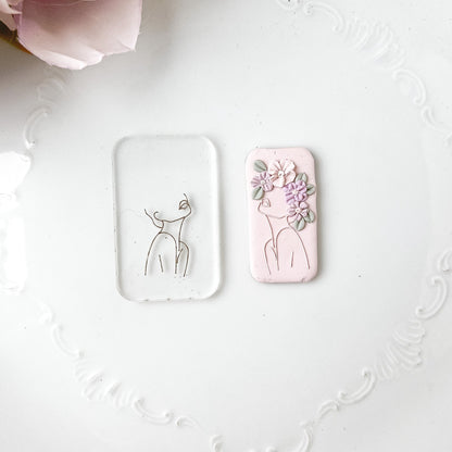 Over Stimulated Silhouette Female Acrylic Tile - February Launch