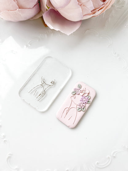 Over Stimulated Silhouette Female Acrylic Tile - February Launch
