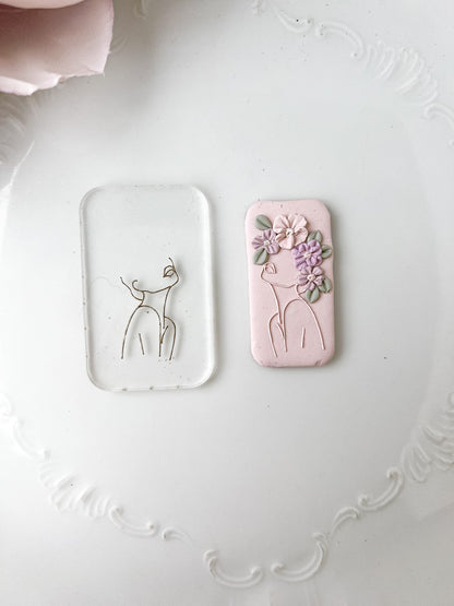 Over Stimulated Silhouette Female Acrylic Tile - February Launch
