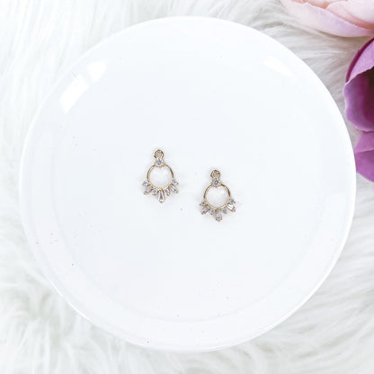 Circle Burst CZ Charm - 10 PIECES - March Launch