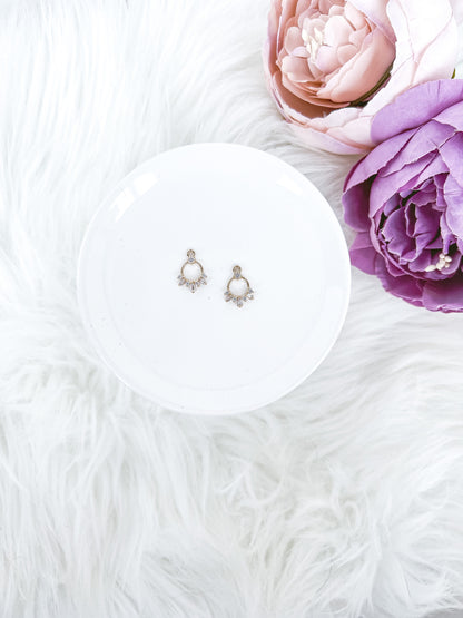 Circle Burst CZ Charm - 10 PIECES - March Launch