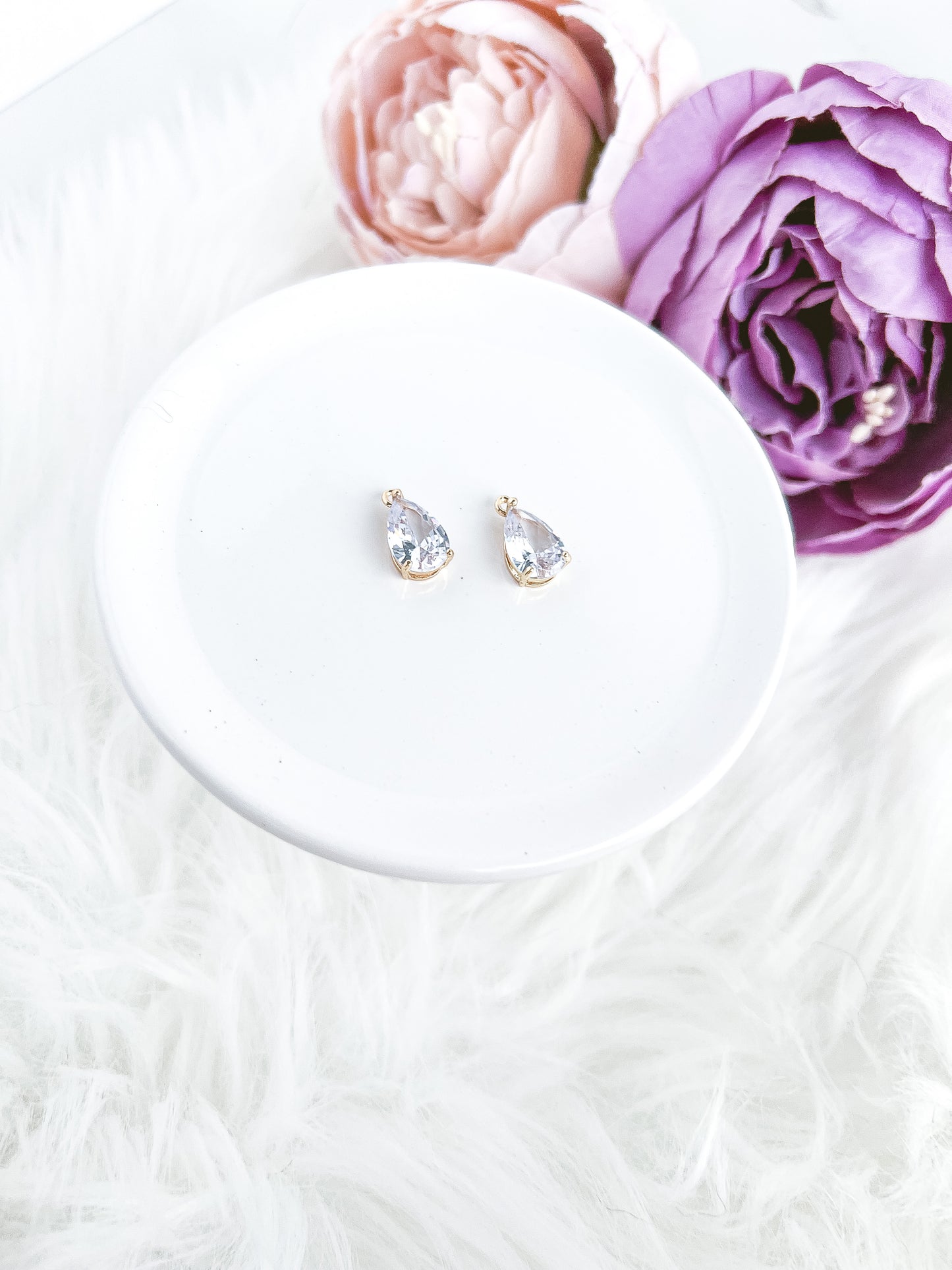 Perfect CZ Teardrop Charm - 10 PIECES - March Launch