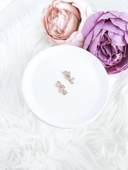 CZ Leaf Vine Connector - 10 PIECES - March Launch