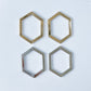 Hexagon Bezel Charm - 10 PIECES - March Launch