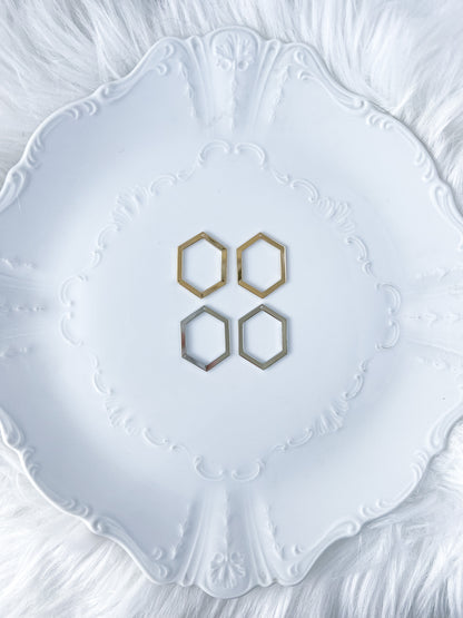 Hexagon Bezel Charm - 10 PIECES - March Launch