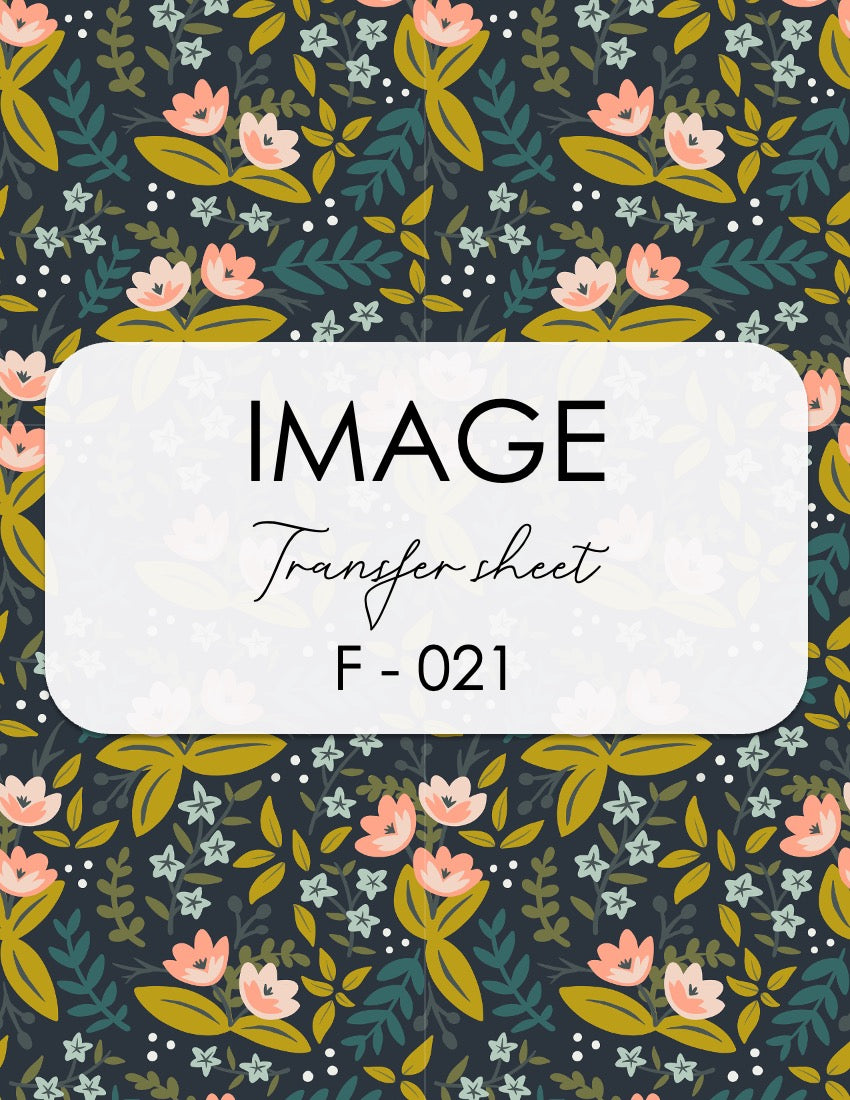 March Image Transfer Sheet - F021