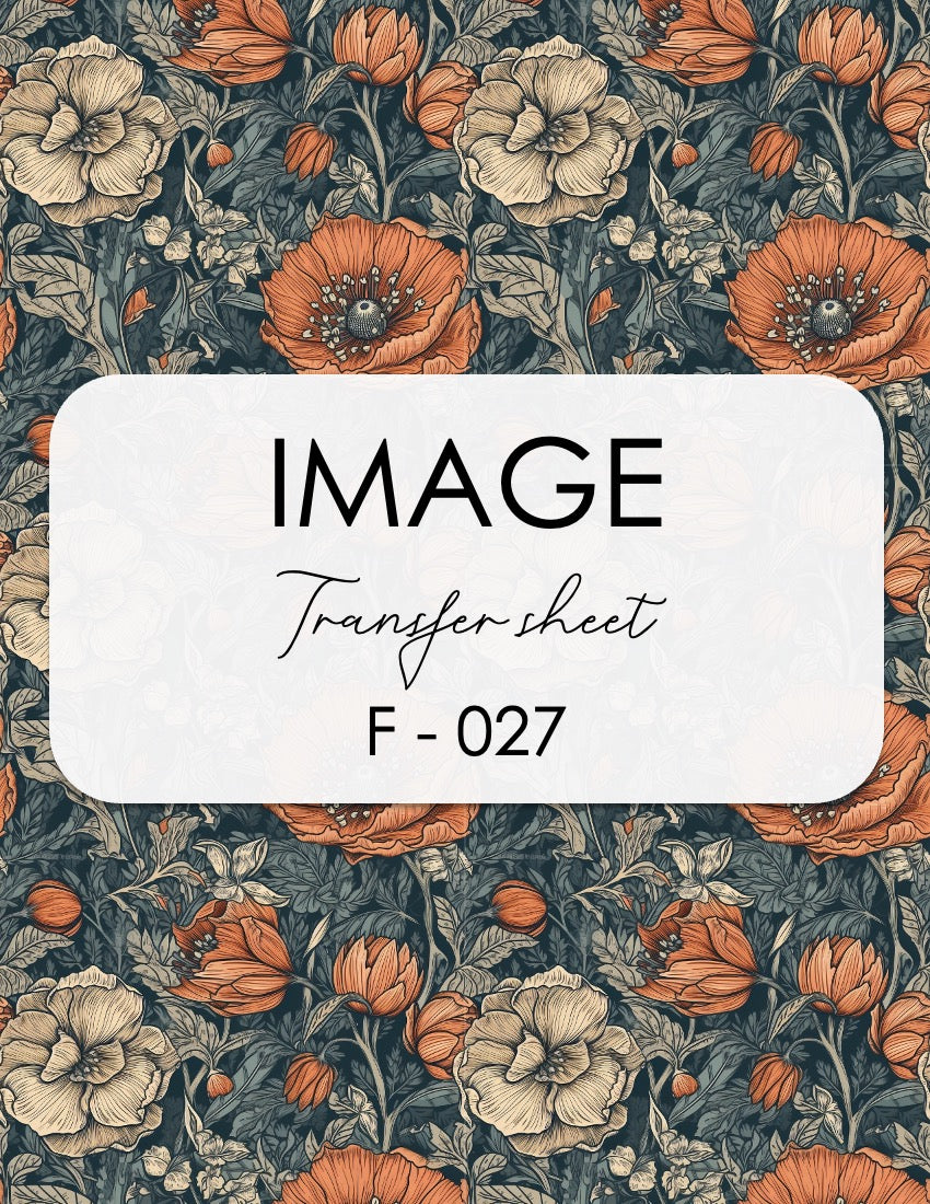 March Image Transfer Sheet - F027
