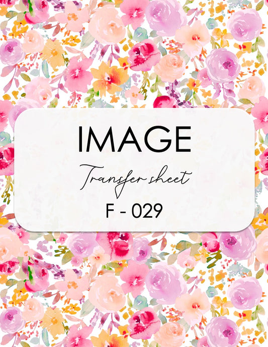 March Image Transfer Sheet - F029