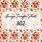 Image Transfer Sheet - A02 - Autumn Florals