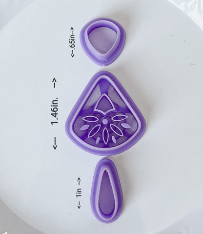 Teagan Imprint Dangle Set - 3 Pieces