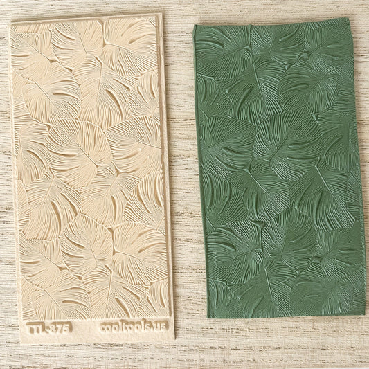 Monstera Leaves Texture Tile