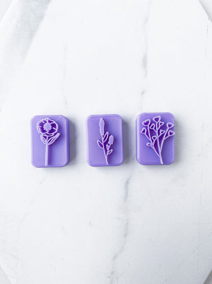 Floral Stamp Set 02 - 3 PIECES