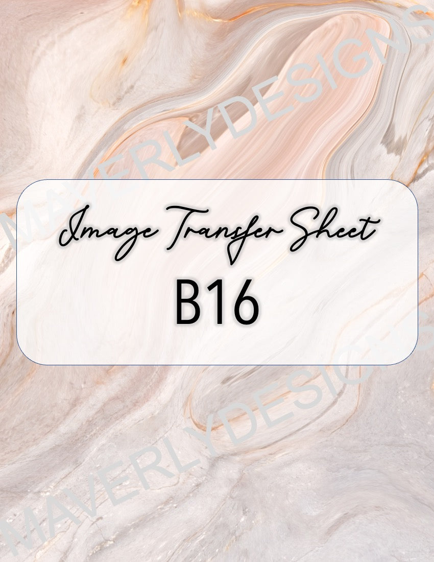 Image Transfer Sheet - B16