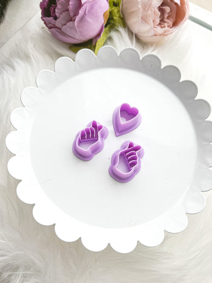 Finger Heart Set - 3 Pieces