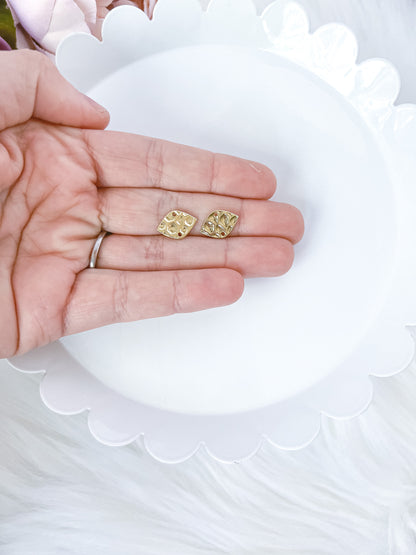 Hammered Horizontal Connector - 10 PIECES