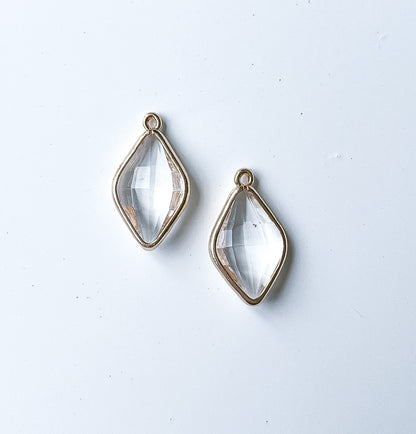 Crystal Dangle Charm - 10 PIECES