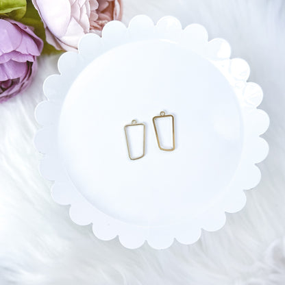Abstract Rectangle Bezel - 10 PIECES