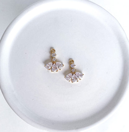 Petal Drop Gem Charm - 10 PIECES