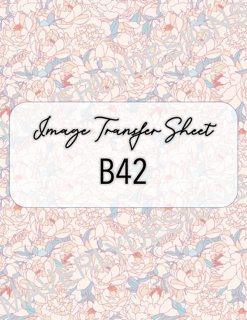 Image Transfer Sheet - B42