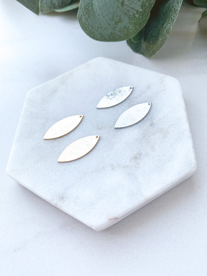 Almond Shape Charm - 10 PIECES