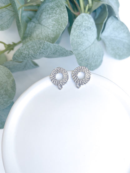 Texture Circle Stud Finding - 10 Pieces