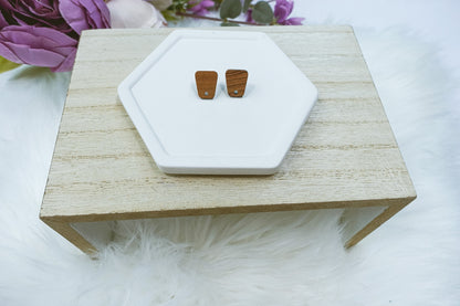 Trapezoid Wooden Stud - 10 PIECES