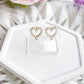Pearl Heart Stud Finding - 10 PIECES