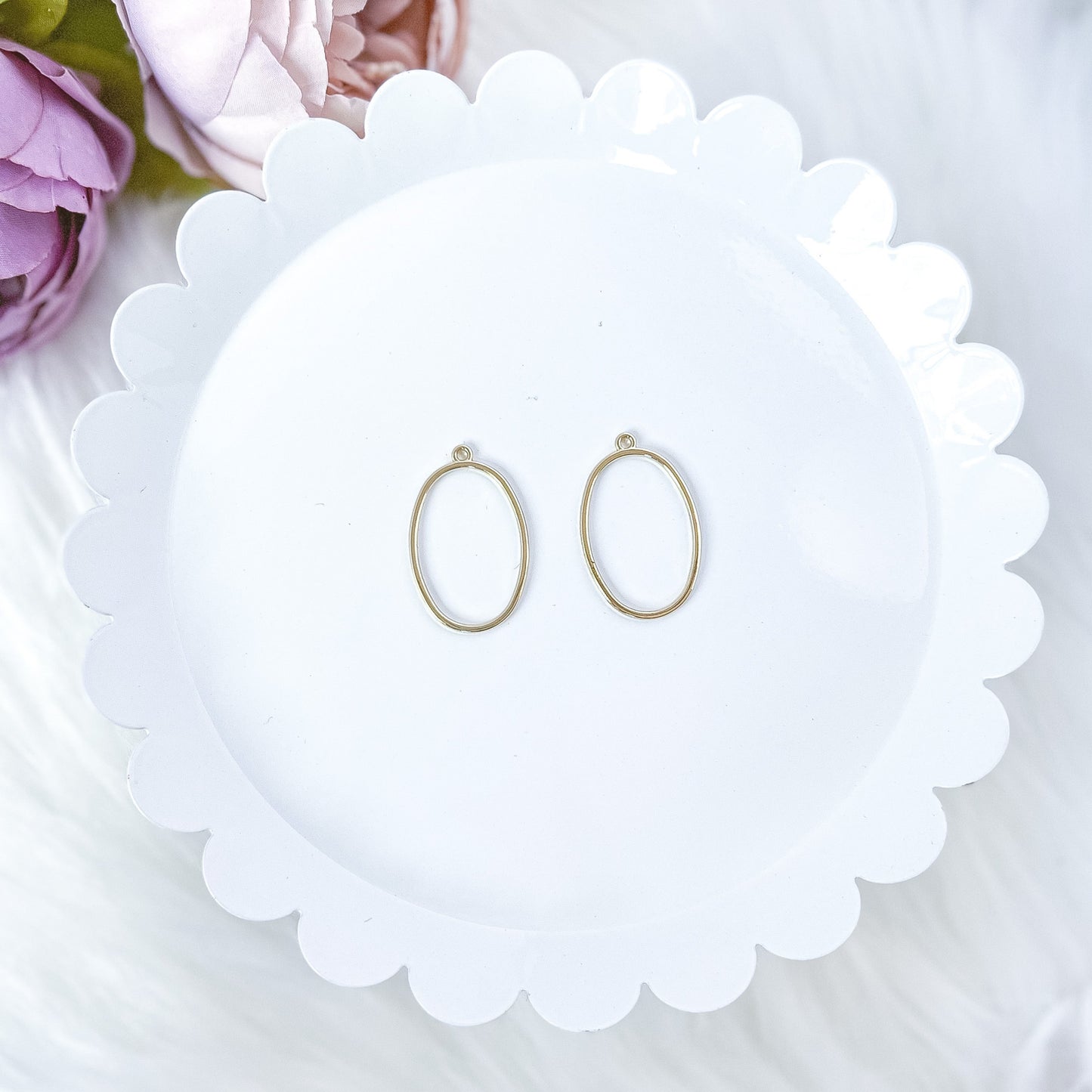 Oval Pendant Bezel - 10 PIECES