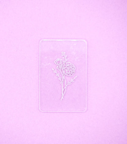 Acrylic Texture Tile - Floral Arrangement #2