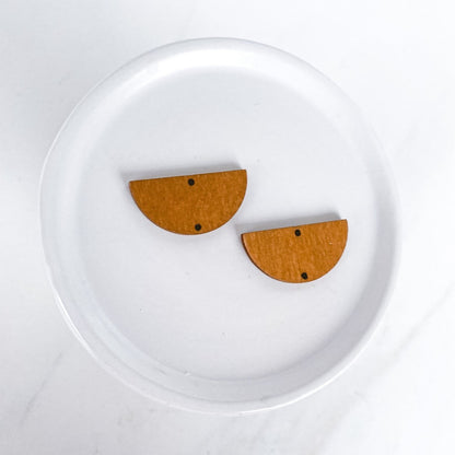 Wood Half Circle Connector - 10 PIECES