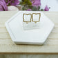 Hammered Square Stud Finding - 10 PIECES