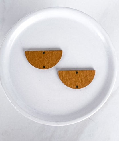 Wood Half Circle Connector - 10 PIECES