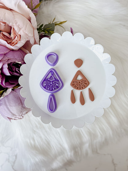 Teagan Imprint Dangle Set - 3 Pieces