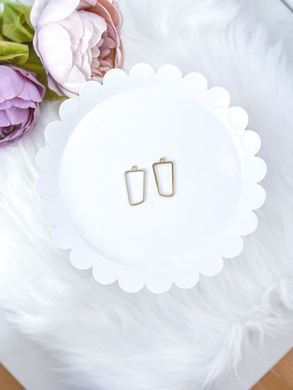 Abstract Rectangle Bezel - 10 PIECES