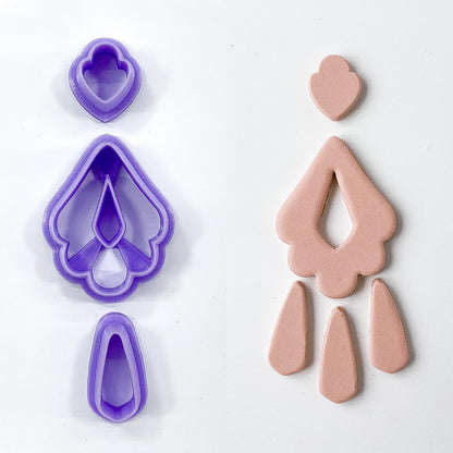 Delilah Dangle Set Valentines Day Cutter - 3 Pieces